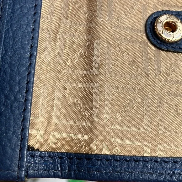 Lodis Women’s Leather Tři-fold Wallet Blue - Picture 7 of 10